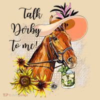 Talk Derby To Me Sunflower Horse Racing Tote Bag thumb 4