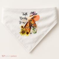 Talk Derby To Me Sunflower Horse Racing USA-Made Doggie Bandana thumb 0