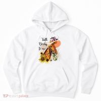 Talk Derby To Me Sunflower Horse Racing Hoodie thumb 0