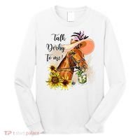 Talk Derby To Me Sunflower Horse Racing Long Sleeve Shirt thumb 0