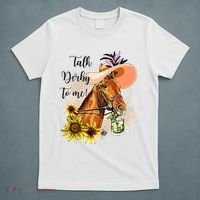 Talk Derby To Me Sunflower Horse Racing T-Shirt thumb 5