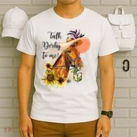 Talk Derby To Me Sunflower Horse Racing T-Shirt thumb 6