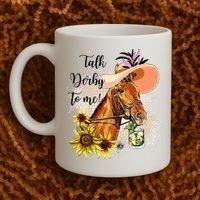 Talk Derby To Me Sunflower Horse Racing Coffee Mug thumb 2