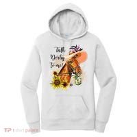 Talk Derby To Me Sunflower Horse Racing Women's Hoodie thumb 0