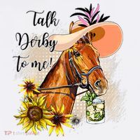 Talk Derby To Me Sunflower Horse Racing Women's Hoodie thumb 2
