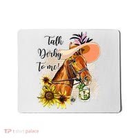 Talk Derby To Me Sunflower Horse Racing Mousepad thumb 0