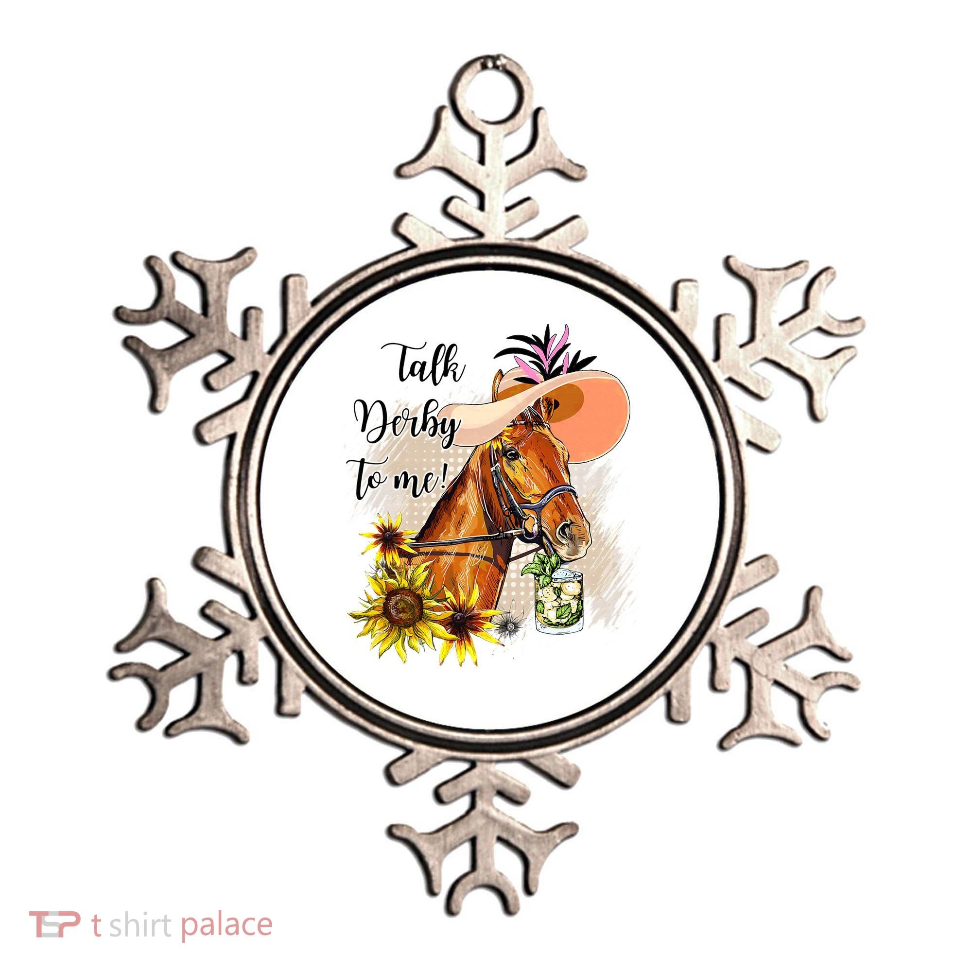 Talk Derby To Me Sunflower Horse Racing Ornament
