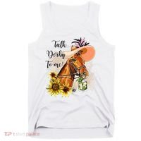 Talk Derby To Me Sunflower Horse Racing Tank Top thumb 0