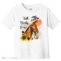 Talk Derby To Me Sunflower Horse Racing Toddler T-Shirt thumb 0