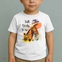 Talk Derby To Me Sunflower Horse Racing Toddler T-Shirt thumb 2
