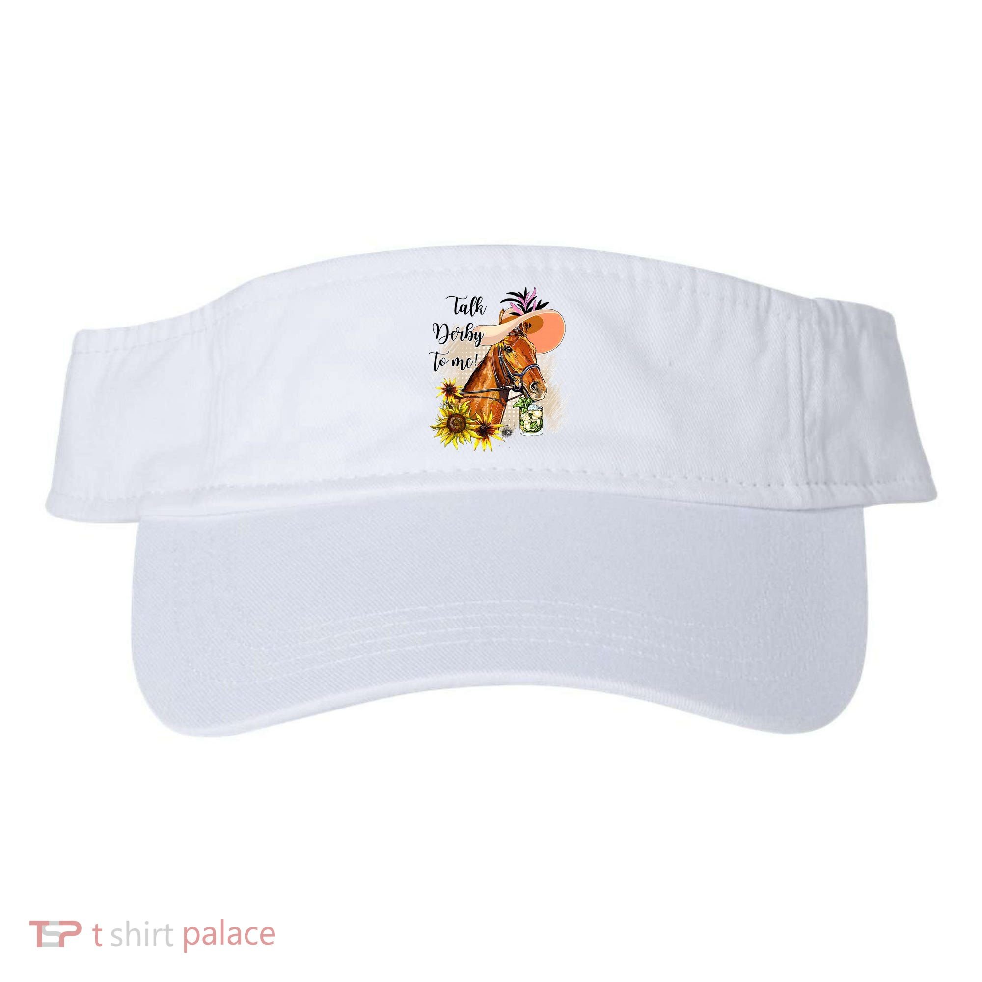 Talk Derby To Me Sunflower Horse Racing Visor