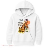 Talk Derby To Me Sunflower Horse Racing Kids Hoodie thumb 0