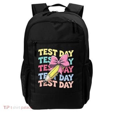 Test Day Testing Teacher Coquette Bow Pencil Backpack