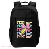 Test Day Testing Teacher Coquette Bow Pencil Backpack thumb 0