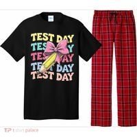 Test Day Testing Teacher Coquette Bow Pencil Pajama Set thumb 0