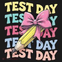 Test Day Testing Teacher Coquette Bow Pencil Pajama Set thumb 2