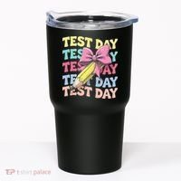 Test Day Testing Teacher Coquette Bow Pencil Tumbler thumb 0