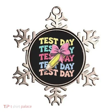 Test Day Testing Teacher Coquette Bow Pencil Ornament