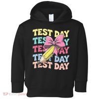 Test Day Testing Teacher Coquette Bow Pencil Toddler Hoodie thumb 0