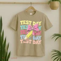 Test Day Testing Teacher Coquette Bow Pencil T-Shirt thumb 2