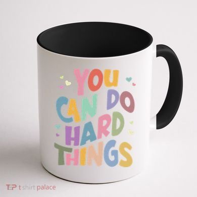 Test Day Teacher You Can Do Hard Things Coffee Mug back
