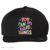 Test Day Teacher You Can Do Hard Things Wool Snapback Cap thumb 0