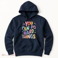 Test Day Teacher You Can Do Hard Things Hoodie thumb 0