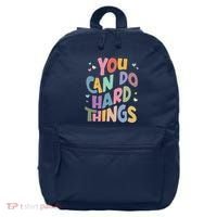 Test Day Teacher You Can Do Hard Things 16 in Basic Backpack thumb 0