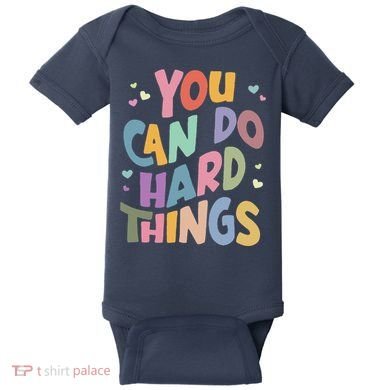 Test Day Teacher You Can Do Hard Things Baby Bodysuit