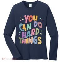 Test Day Teacher You Can Do Hard Things Women's Long Sleeve Shirt thumb 0