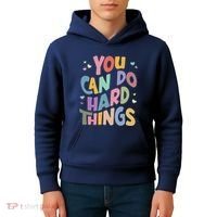 Test Day Teacher You Can Do Hard Things Kids Hoodie thumb 4