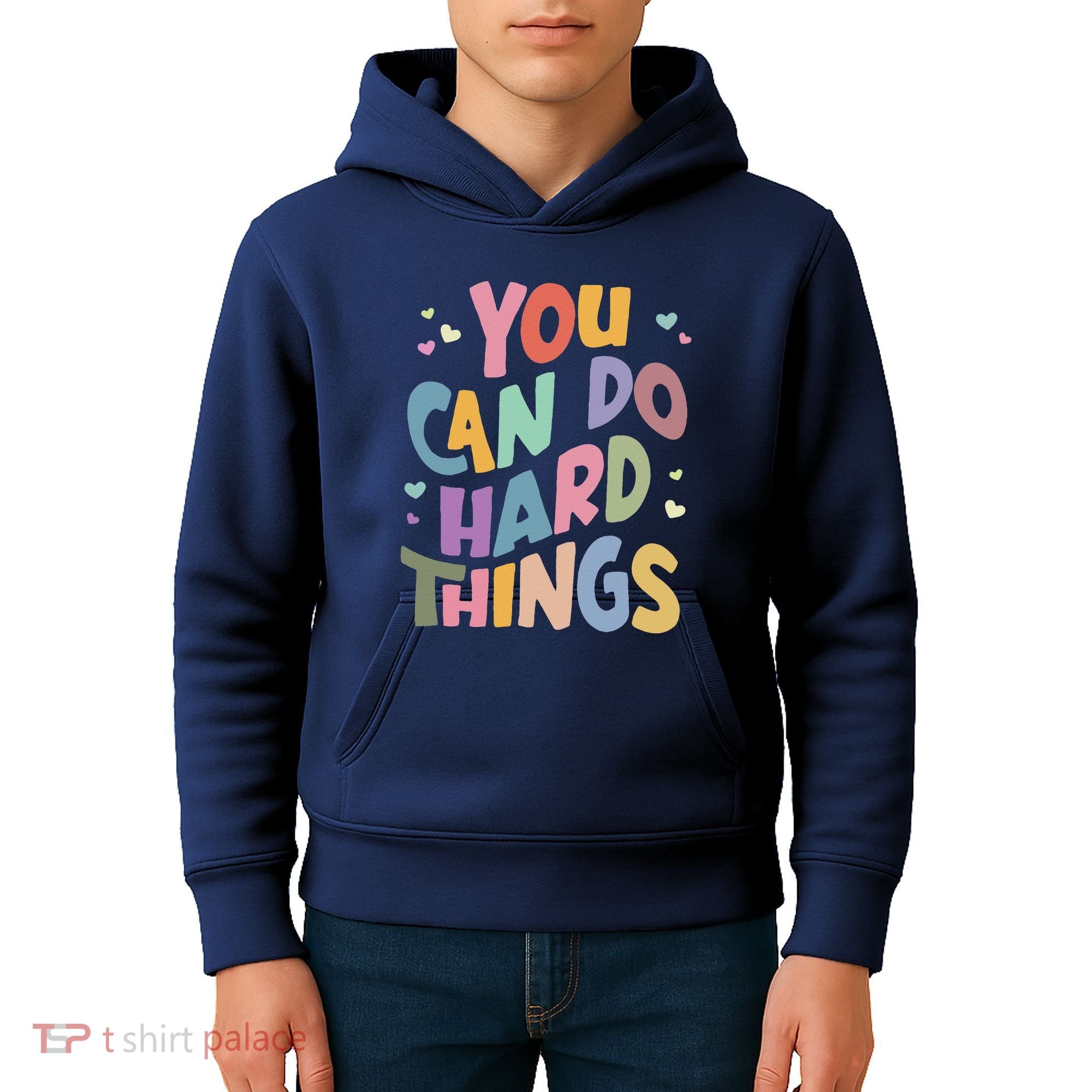 Test Day Teacher You Can Do Hard Things Kids Hoodie