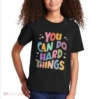 Test Day Teacher You Can Do Hard Things Kids T-Shirt thumb 2