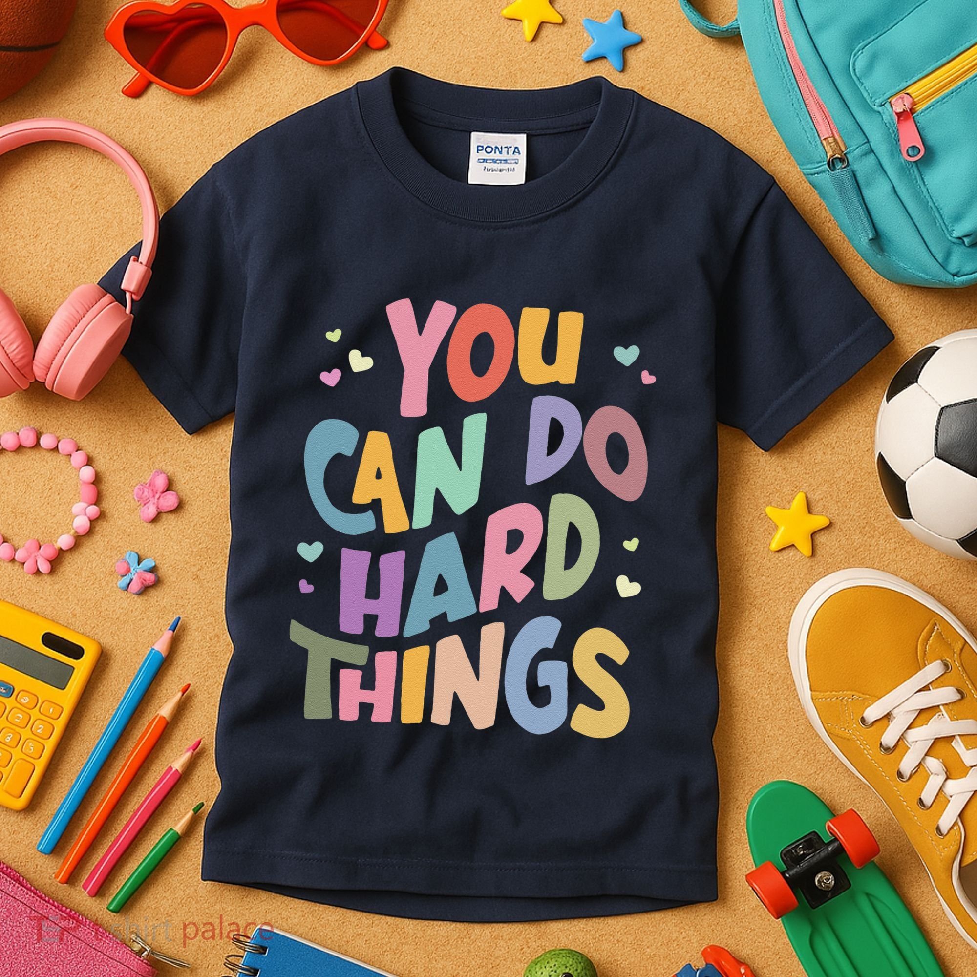 Test Day Teacher You Can Do Hard Things Kids T-Shirt