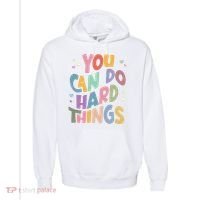 Test Day Teacher You Can Do Hard Things Comfort Colors Garment-Dyed Hooded Sweatshirt thumb 0