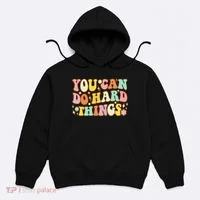 Test Day Teacher You Can Do Hard Things Hoodie thumb 0