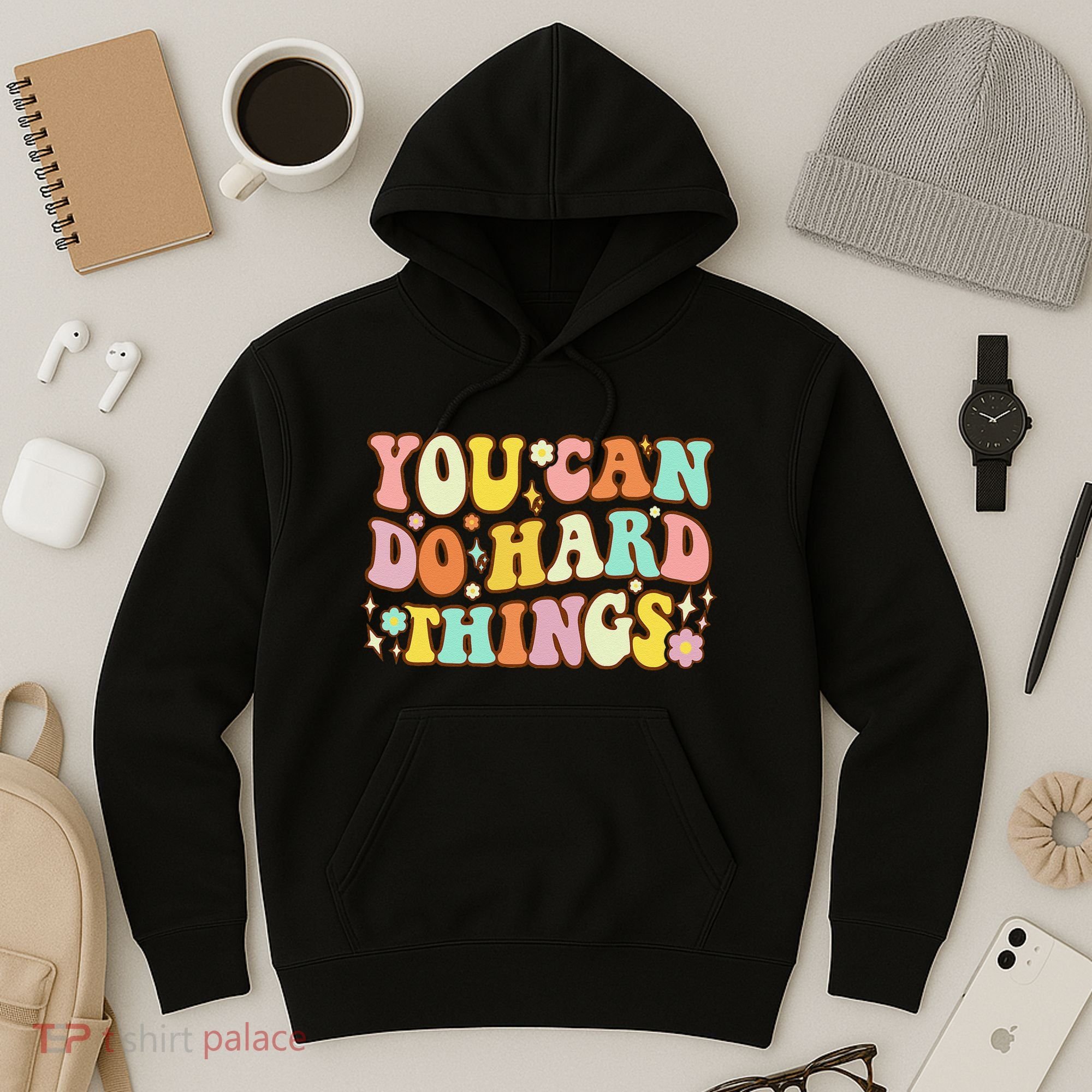 Test Day Teacher You Can Do Hard Things Hoodie