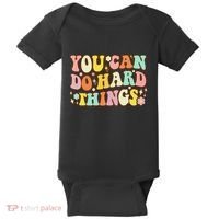 Test Day Teacher You Can Do Hard Things Baby Bodysuit thumb 0
