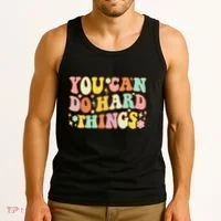 Test Day Teacher You Can Do Hard Things Tank Top thumb 3