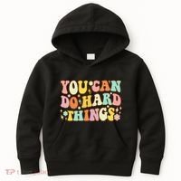 Test Day Teacher You Can Do Hard Things Kids Hoodie thumb 0