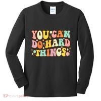 Test Day Teacher You Can Do Hard Things Kids Long Sleeve Shirt thumb 0