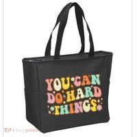 Test Day Teacher You Can Do Hard Things Tote Bag thumb 2