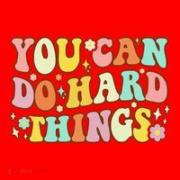 Test Day Teacher You Can Do Hard Things Santa Hat thumb 1