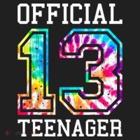 Tie Dye Teenager 13th Birthday Women's Sweatshirt thumb 2