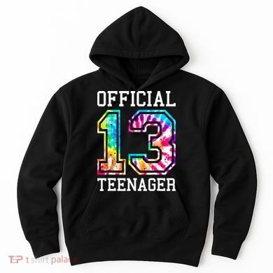 Tie Dye Teenager 13th Birthday Hoodie