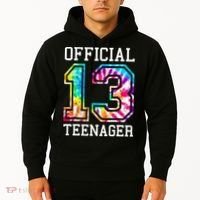 Tie Dye Teenager 13th Birthday Hoodie thumb 2