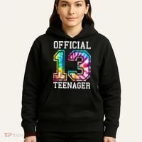 Tie Dye Teenager 13th Birthday Hoodie thumb 5