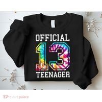 Tie Dye Teenager 13th Birthday Sweatshirt thumb 2