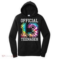 Tie Dye Teenager 13th Birthday Women's Hoodie thumb 0