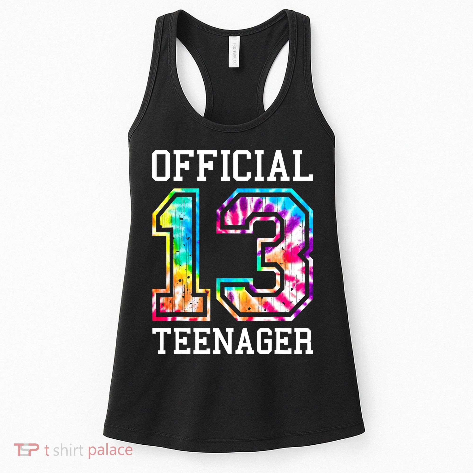 Tie Dye Teenager 13th Birthday Women's Tank Top